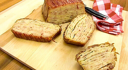Pastel de patata y bacon