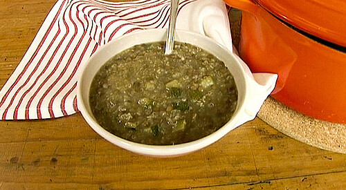 Lentejas con verdura y cereal