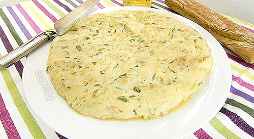 Tortilla de patata con bacalao “Maritxu”