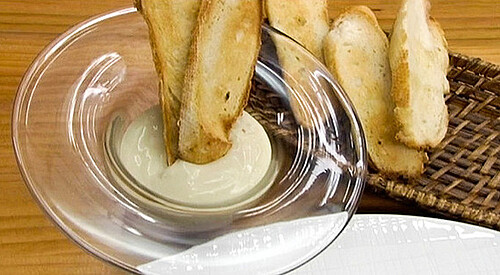 Crema de queso y sardina en lata