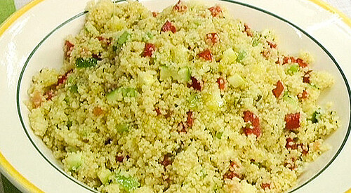 Taboulé de verduras y menta