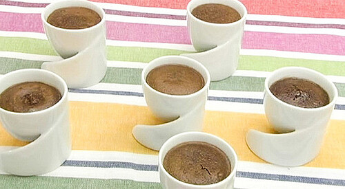 Souffle líquido de chocolate