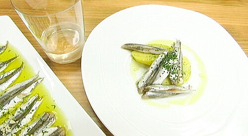 Anchoas del Cantábrico marinadas