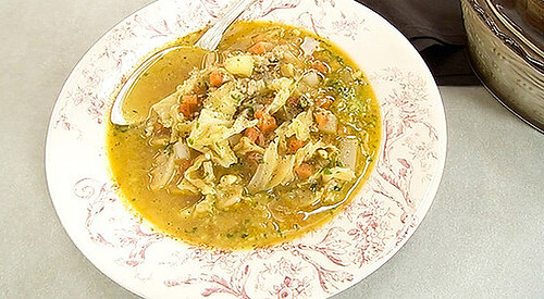 Sopa de “chichi” o de carne picada