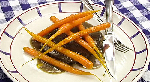 Zanahorias con romero y naranja