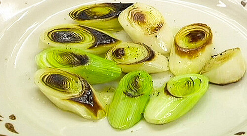 Puerros salteados