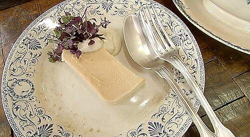 Pastel de salmón ahumado y rape