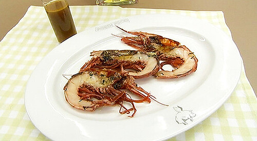 Carabineros con té negro jengibre y vainilla
