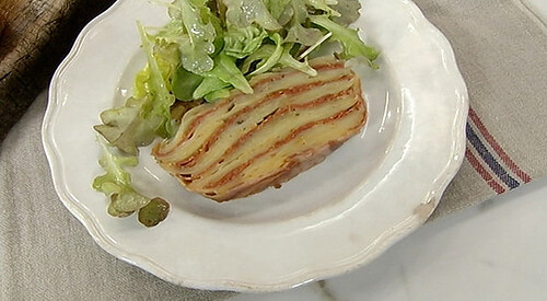 Pastel de patata y chorizo