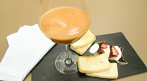 Gazpacho de fresa y tomate