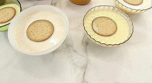 Natillas con galleta