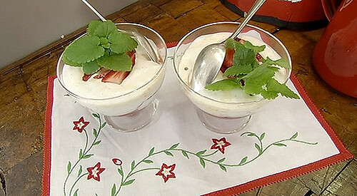 Fresas con crema chantilly “ligera”