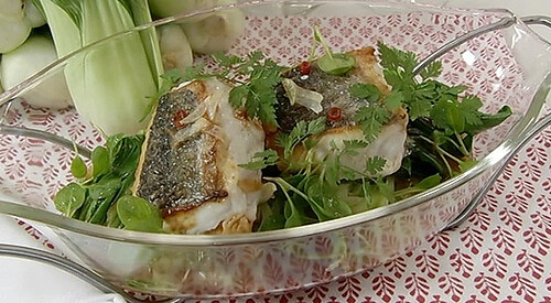 Merluza con Pakchoi