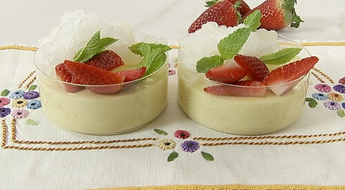 Crema de naranja y vainilla