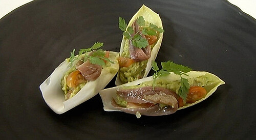 Guacamole con anchoas