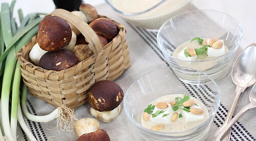 Crema de hongos y patata