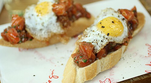 Pincho de trucha del fiordo