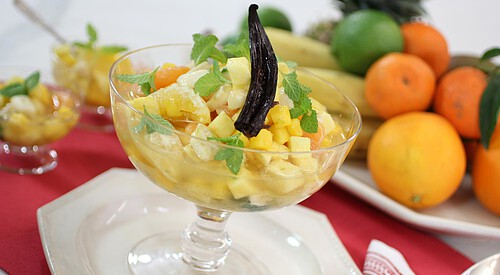 Macedonia de frutillas