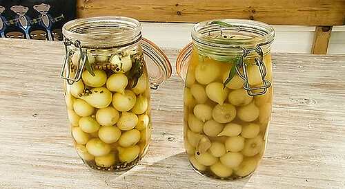 Cebolletas en vinagre