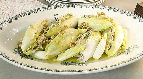 Ensalada de endivias rellenas