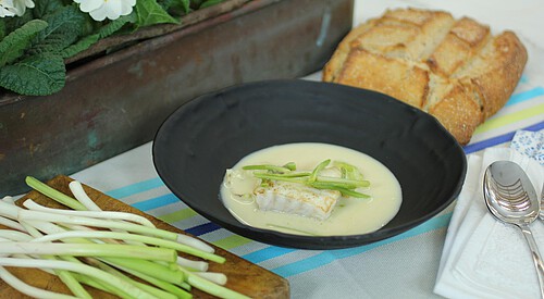 Crema de puerros “vichysoisse”