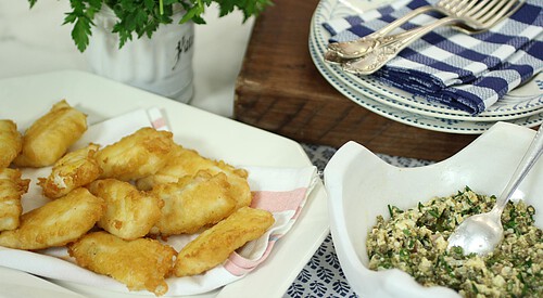 Soldaditos de pavía con salsa tártara