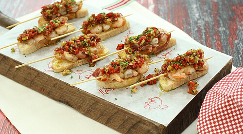 “Tapita” de gambas