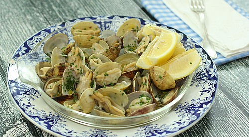 Almejas a la plancha