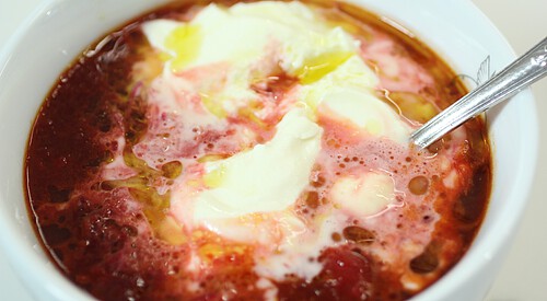 Sopa de remolacha “MFK Fisher”
