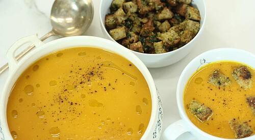 Crema de calabaza y zanahoria