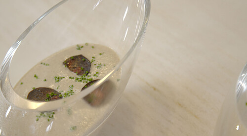 Crema capuchina de champiñón