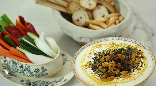 Dip de almendras y curri