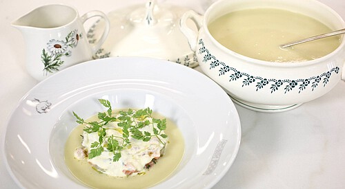 Sopa “finolis” de puerros