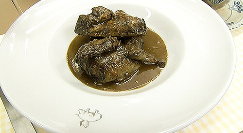 Paloma torcaz con puré de ciruelas
