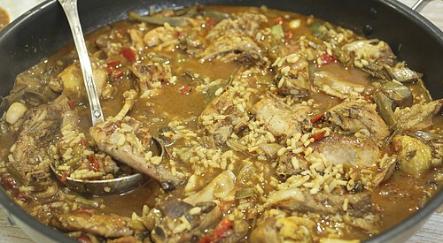 Arroz caldoso de carne