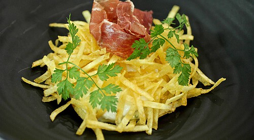 Huevos fritos con jamón “by Martín”