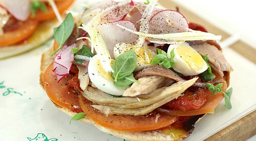 Pincho-pizza “elegante”