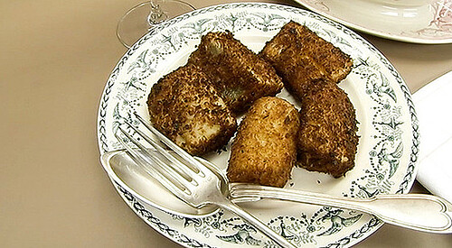 Bacalao frito con salsa tártara