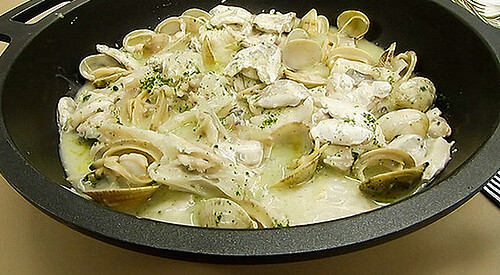 Cogote de merluza en salsa