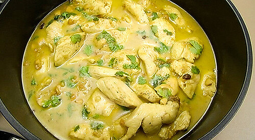 Pollo al curry con arroz