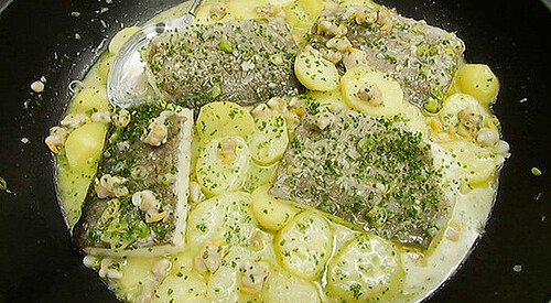 Bacalao con berberechos