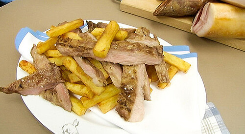 Carne de cochino asada a la parrilla