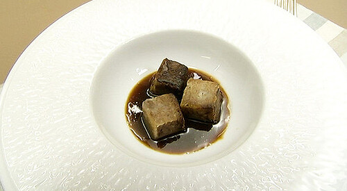 Raviolis crujientes de rabo
