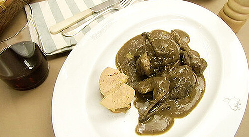 Becadas de orozko en salsa