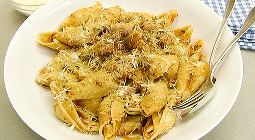Pasta con chorizo