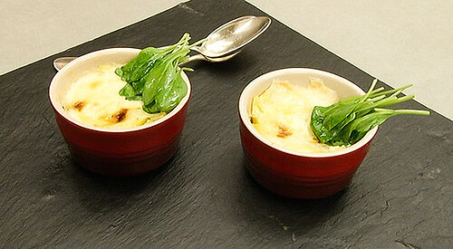 Patata en cocotte con queso