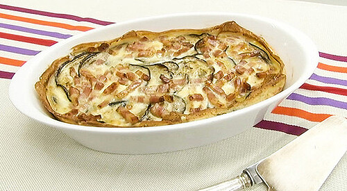 Pastel de berenjena y queso de cabra