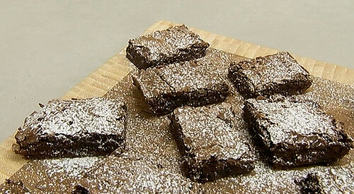 Brownie casero de chocolate