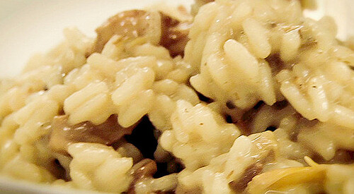 Arroz con setas