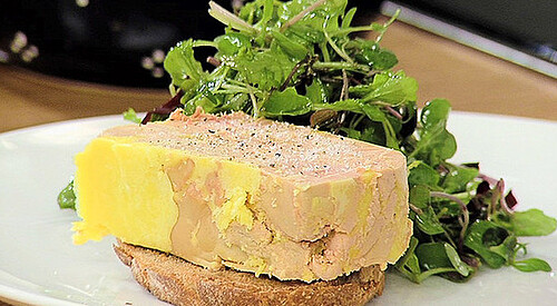 Terrina de foie gras al microondas